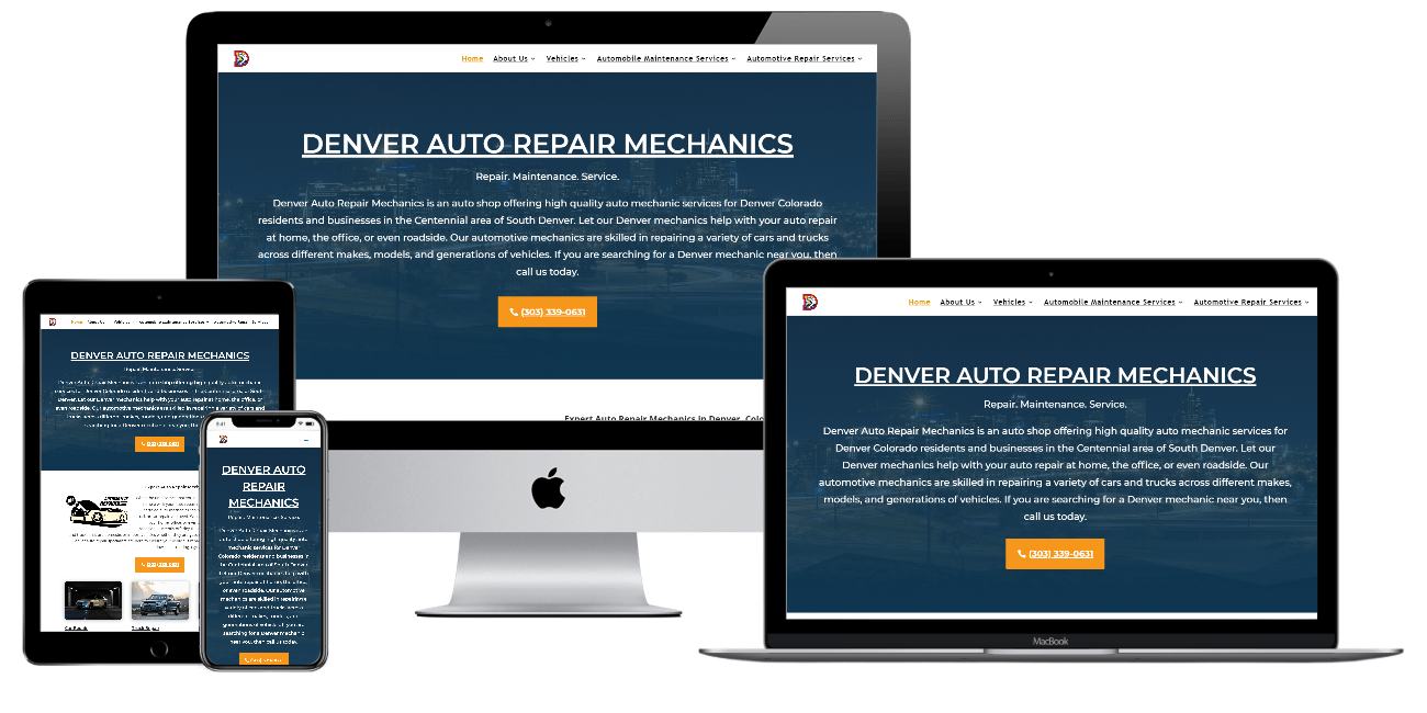 Denver Auto Repair Mechanics Website Design